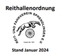 Reithallenordnung gültig ab Januar 2024